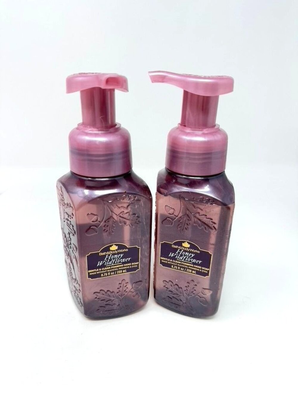 Bath & Body Works Honey Wildflower Foaming Hand Soap 2 Pack 8.75 Oz